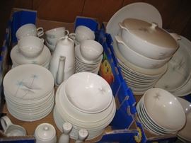 Mid-Century Modern cosmic china by Caribe