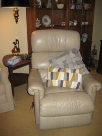 LazyBoy recliner, Mersman guitar pick table