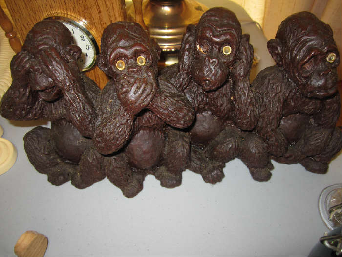 Vintage Four Wise Monkeys!