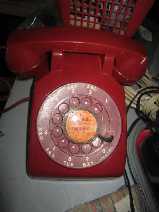 Red Rotary Phone