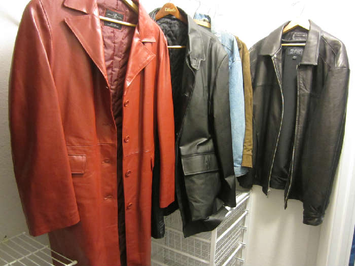 Beautiful Vera Pelle Leather Jackets.  Ladies and Men's (Men's 2x and 3x)