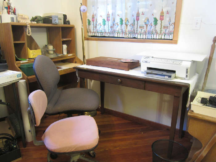 Small long office desk and computer desk