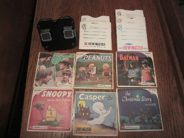View Master and Vintage View Master Reels Sold Separately.  Monkees, Peanuts, Flipper, Charlie Brown, USA Scenic Views