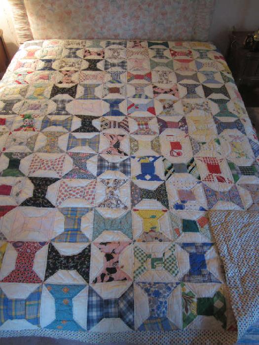 Beautiful hand stitched quilt.