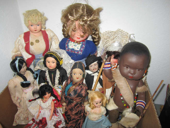 Dolls from Germany, France, Africa and India