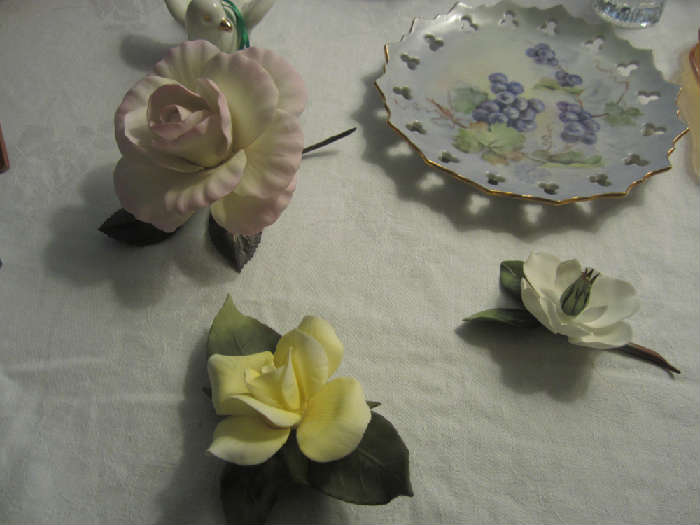 Beautiful Boehm Porcelain Roses and Magnolia