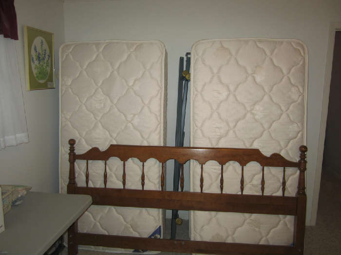 Two Twin Beds That Make Up A King Size Bed With Frame