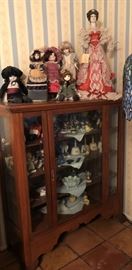 Assorted Dolls and Curio