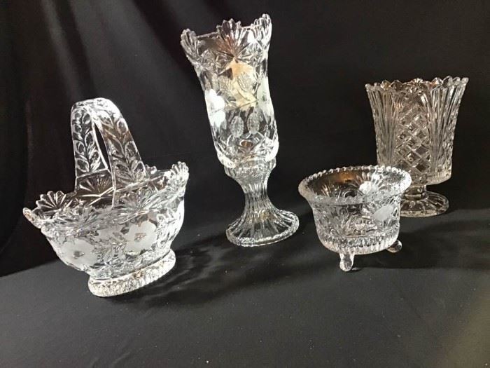 Etched and Cut Glass Crystal
