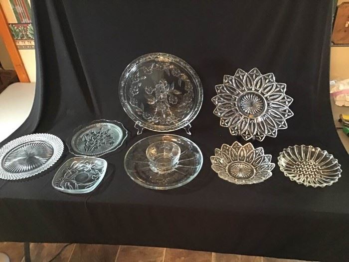Crystal Serving Platters