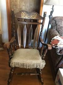 Large Wooden Rocking Chair