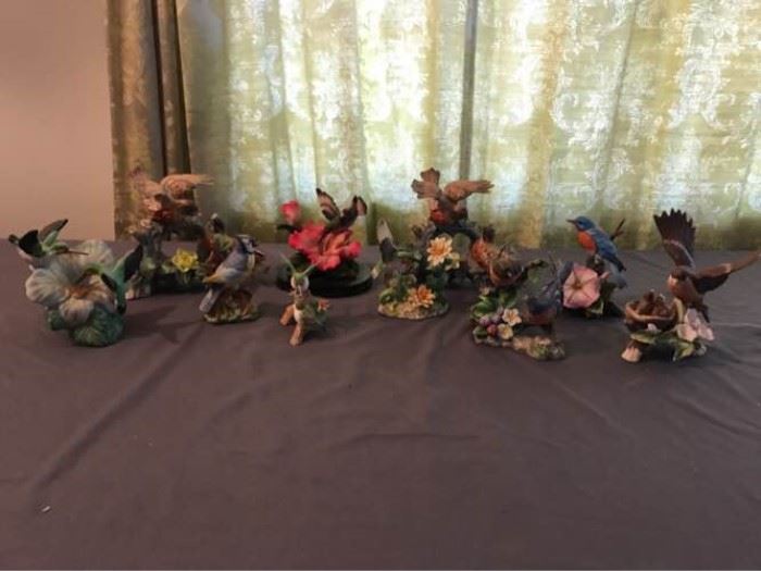Porcelain Bird Figurine Assortment