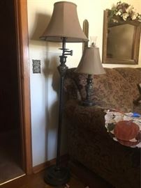 Marble Floor Lamp & Table Lamp