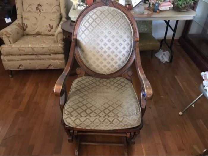 Vintage Wooden Glider