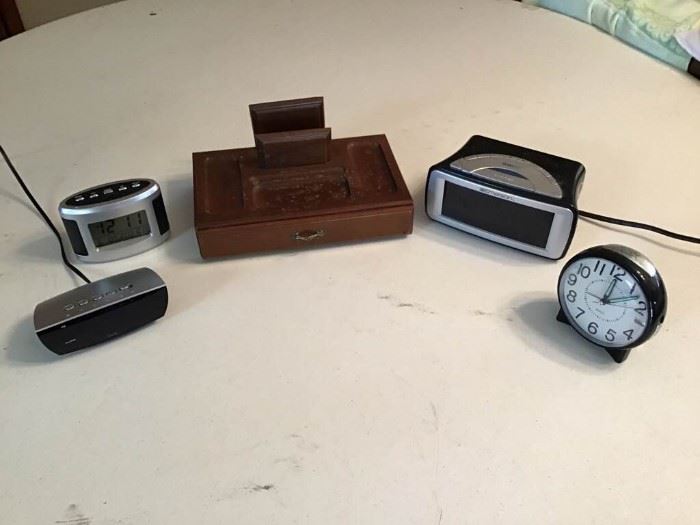 Men's Jewelry Box & Alarm Clocks