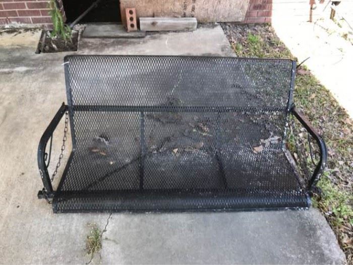 Wrought Iron Porch Swing