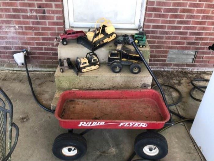 Vintage Toy & Wagon Assortment