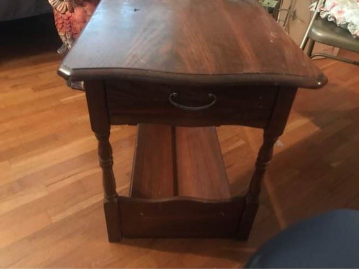 Wood End Table