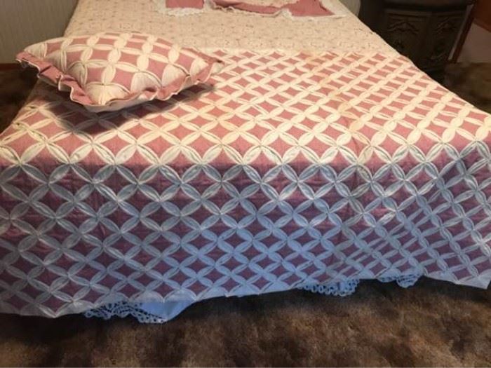 Quilted Throw and Matching Pillow