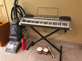 Casio Keyboard, Bissel Carpet Cleaner