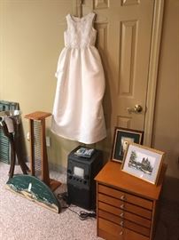 Game Cabinet, Karaoke Machine, CD Rack, Dress