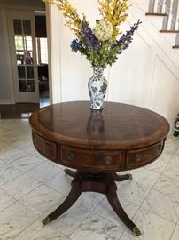 Lloyd Buxton Inlaid Foyer Table
