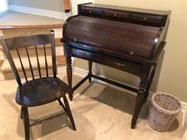 Roll Top Desk & Chair