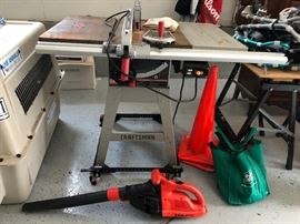 Craftsman 10" Table Saw, Blower