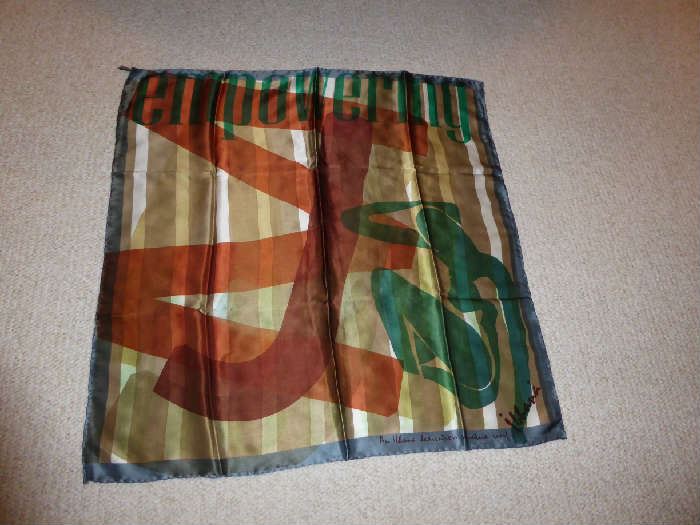 "EMPOWERING" An Ibhana dedication signature scarf