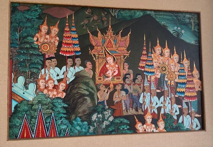 Artist: Therado - Traditional Thai Oil Painting