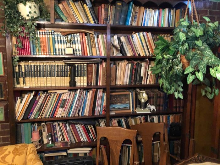 Library of Vintage and antique books