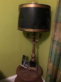 Large vintage brass lamp