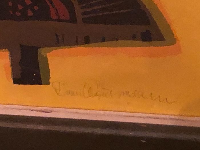 Pencil signed David Weidmann