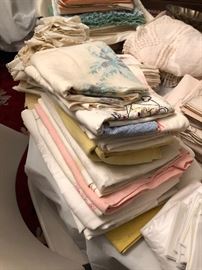 Vintage Table Cloths and Tea Towels