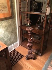 tall fireplace candle stick plaster of paris