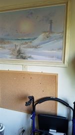 Wall decor, walker, bulletin board