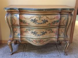 Painted two drawer dresser