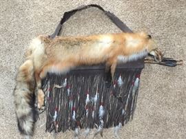 Native American fox arrow quiver