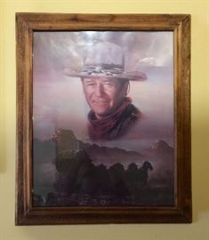 John Wayne framed print