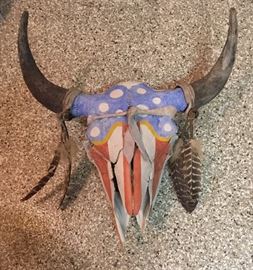 Painted skull