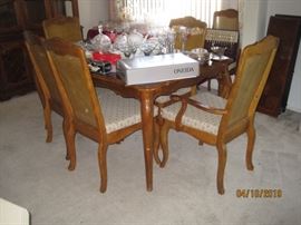 Contemporary Dining Table with Six (6) Chairs