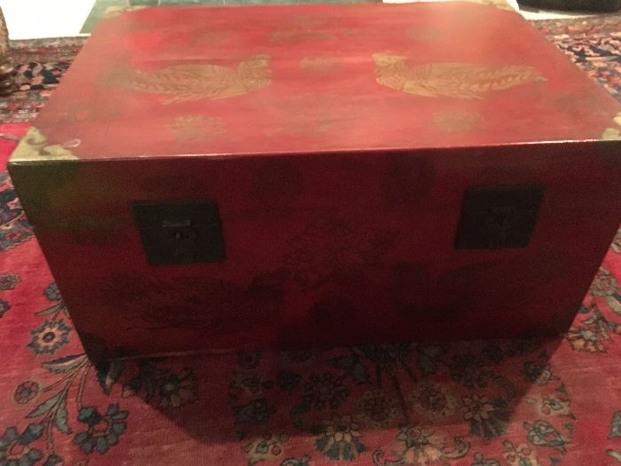 Antique  Painted Chinese Chest 0 purchased from Neiman Marcus Antique Department