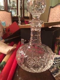 one of many decanters
