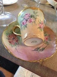 demi cup and saucer Limoges