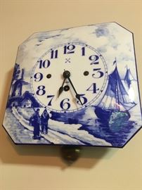 German Ceramic Kitchen Clock