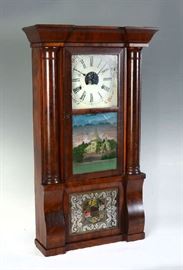 Ogee Reverse Painted Clock