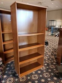 Wooden Bookshelf with Adjustable Shelves