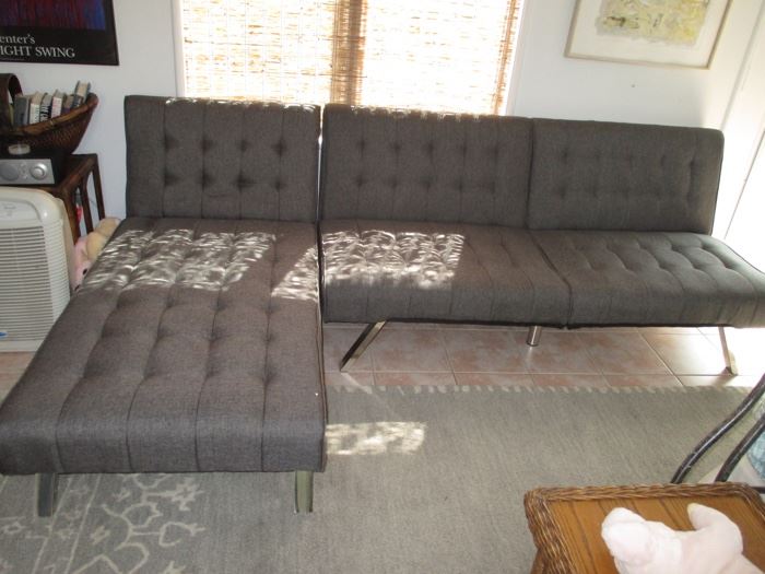 Two Matching Sofas with Chaise Lounge