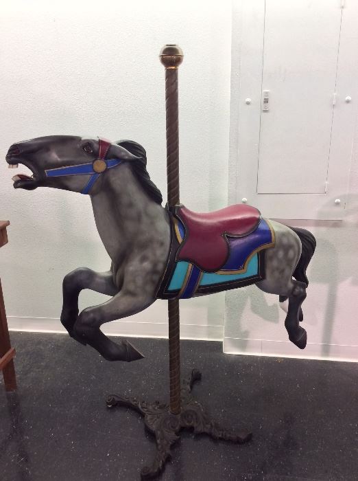 Fabulous Restored Herschell Antique Carousel Horse.