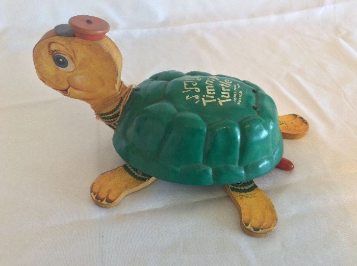 Vintage Fisher Price Timmy Turtle Musical Toy.
